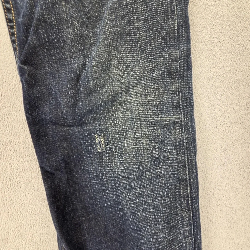 Vintage Levis 504 Jeans Mens 28x32 Blue Straight Engineered Dark Wash Honeycomb
